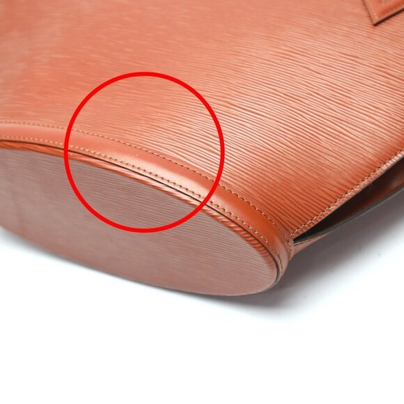 LOUIS VUITTON Brown Leather Tote Bag - Picture 8 of 16